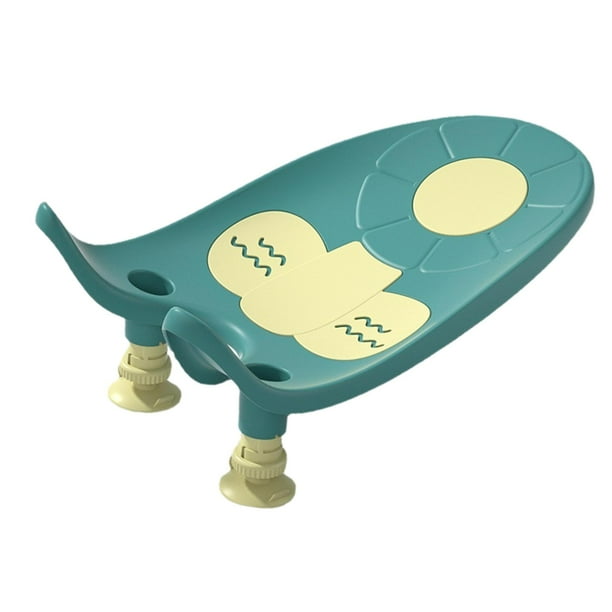 Silla de baño para bebés, asiento de baño para bebés, cómoda alfombrilla antideslizante, asiento de bañera para niños de 6 a 18 meses, niños, niñas y bebés Verde