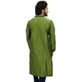 thumbnail image 5 of Atasi Men's Designer Long Kurta Green Casual Bollywood Ethnic Shirt-X-Large, 5 of 7
