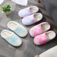 thumbnail image 6 of KYAIGUO Soft Slippers for Women Mens,Plush Shoes Winter Warm Slip on House Indoor Slippers Women's Bedroom Warm Shoes Slippers Colorful Indoor Warm Silent Soft Sole Slippers, 6 of 8