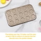 thumbnail image 3 of Cateissary Bandeja para hornear galletas de 15 agujeros, 2 uds., molde para hornear galletas de acero al carbono, bandeja antiadherente para hornear Utensilios de cocina Cateissary HA019463-00, 3 of 6