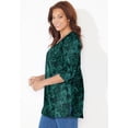 thumbnail image 3 of Catherines Women's Plus Size Easy Fit 3/4-Sleeve Scoopneck Tunic, 3 of 5