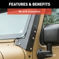 thumbnail image 6 of ARIES 15911 Jeep Wrangler JK Roof Light Brackets, LEDs Sold Separately, 6 of 6