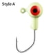 thumbnail image 2 of 30 piezas anzuelo de cabeza de plantilla ojos 3D accesorios de pesca con señuelo de cabeza de Jigging (estilo A), 2 of 7