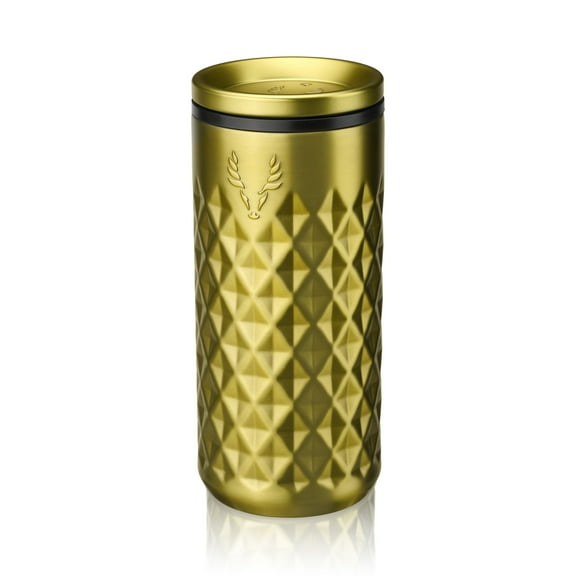 Viski Paragon Stainless Steel Highball Tumbler Home Bar, 16oz Set of 1 Gold