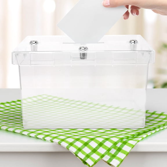 PBPBOX Clear Box Acrylic Wedding Card Boxes for Reception 1Pcs