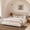 Khaki, variant on XIAO WEI Queen Cloud Bed Frame - Boucle Upholstered, No Box Spring