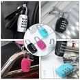 thumbnail image 2 of Langgg 4pcs Password Lock Professional Security Padlocks Universal Zinc Alloy Small Size Suitcase Locker Code Combination Padlock, 2 of 9
