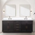 thumbnail image 3 of Abbey 80 in W Black Oak Double Vanity, Cultured Marble Top and Faucet Set, 3 of 11