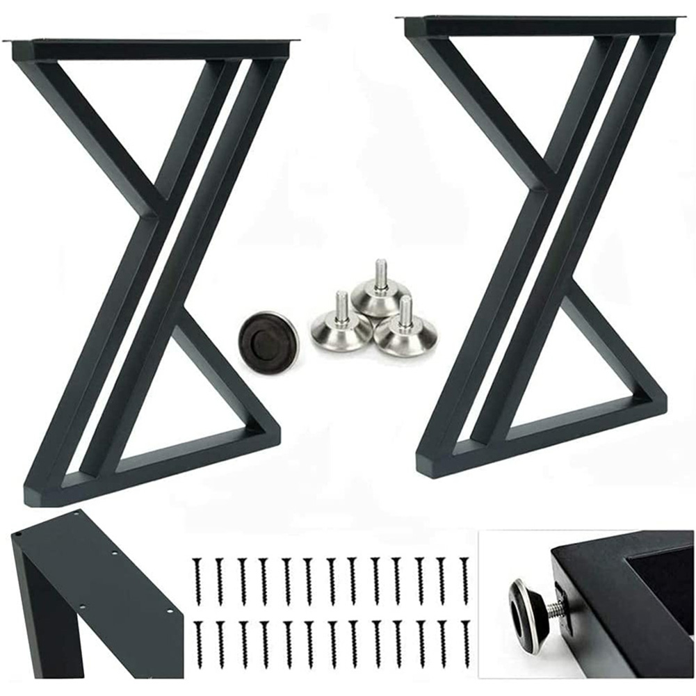 Industrial Metal Dining Modern Table Legs Cast Iron Base Welded Cast