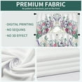 thumbnail image 5 of Leaf Floral Curtains Flower Rod Pocket Window Curtain Plant Printed Curtains (Violet, 27" W x 36" L|4pcs), 5 of 6