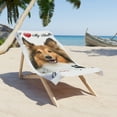 thumbnail image 2 of I Love My Sheltie Beach Towel, 2 of 2