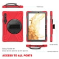 thumbnail image 5 of XYX Case for Samsung Galaxy Tab S7 11.0 inch SM-T870/SM-T875/SM-T876 with 360 Degree Rotating, Hand Strap, Shoulder Strap, Red, 5 of 7