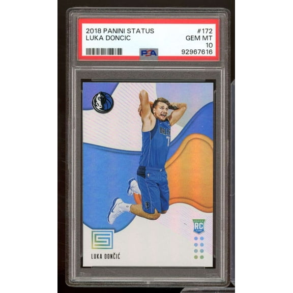 Luka Doncic Rookie Card 2018-19 Panini Status #172 PSA 10