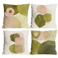thumbnail image 1 of adviicd Green Boho Abstract Pillow Covers 18x18 Set Of 4 Mid Century Modern Throw Pillow Covers Geometric Minimalist For Couch, 1 of 5