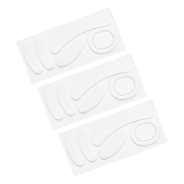 Unique Bargains Rounded Curved Edges Mouse Feet Skates 0.8mm w Cleaning Paper for G PRO Wireless Gaming Mouse White 5Pcs/3 Set
