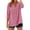 Red, variant on 3/4 Sleeve Button Down Shirts for Women Gingham Plaid Striped Tops Summer V Neck Casual Loose Blouse Lightweight Breathable Tunic Tops for Daily Office Vacation Weekend Red 2XL