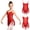Red, variant on Kids Girls Shiny Sequin Latin Jazz Ballet Dance Dress with Tassel Hem Ballroom Party Costume 6-14 Red 14