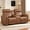 Light Brown, variant on EBLLEO Power Genuine Leather Reclining Sofa, Mid-Century Modern 3-Seater Couch with Padded Headrest and Armrest for Living Room, Home Theater (Light Brown)