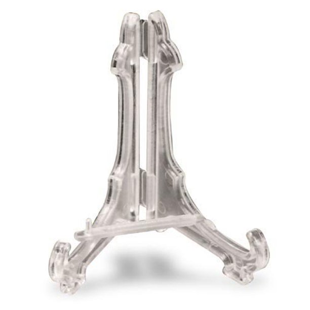 National Artcraft Small Clear Plastic Display Easel Is Only 2 Inches