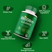BioSlim Capsules, Advanced Formula, Bio Slim Cleanse Digestive Support Supplement Pills, 1 Month Supply (1 Pack)