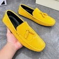 thumbnail image 5 of Men Boat Leather Dress Shoes Driving Loafers Classic Slip on Walking Casual, 5 of 17