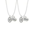 thumbnail image 1 of Delight Jewelry Lord Guide Me Mother & Daughter Heart Necklaces (Set of 2), 19"+2", 1 of 4