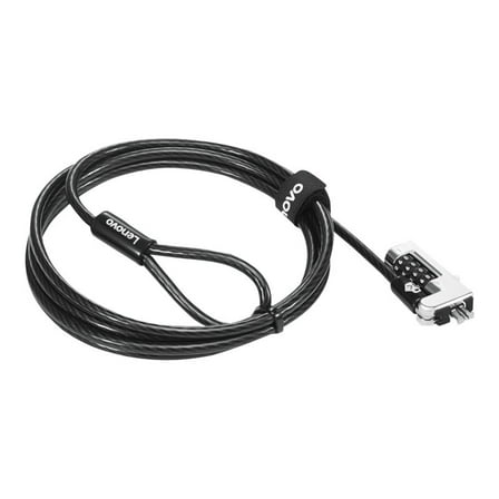 Lenovo Cable Lock - 4-digit - Combination Lock - Black - For Notebook