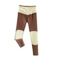 thumbnail image 4 of Fleece Lined Leggings Women - Thermal Winter Warm Water Resistant High Waisted Running Hiking Pants with Pockets Coffee M, 4 of 6