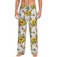 thumbnail image 1 of Balery Bird Sunflowers Pantalones de pijama para hombre, pijama ultraligero, pantalón de descanso-Small, 1 of 6