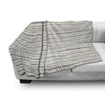 thumbnail image 3 of Abstract Soft Flannel Fleece Throw Blanket, Zigzags Grunge Sprayed Look Effect Chevron Illustration, Cozy Plush for Indoor and Outdoor Use, 50" x 60", Coffee Charcoal Grey, by Ambesonne, 3 of 6