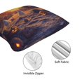 thumbnail image 6 of Halloween Throw Pillow Covers, Halloween Farm Pumpkin Ghost A Square Pillow Cases with Invisible Zipper for Halloween Decorations, Farmhouse Halloween Decor 20x20, 6 of 7