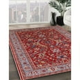 thumbnail image 2 of Ahgly Company Tapis d'Intérieur Rectangulaire Mi-Siècle Moderne Rouge Oriental, 5 Pieds x 7 Pieds, 2 of 6