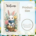 thumbnail image 2 of Bunny Design Easter Banner Colorful Eggs Happy Easter Display Floral Cross Spring Flowers Easter Party Backdrop for Easter Party Church Event Spring Celebration, 2 of 9