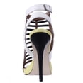 thumbnail image 5 of Womens Calvin Klein Nalo Strappy Dress Sandals - Black/White/Lemon, 5 of 6