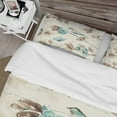 thumbnail image 4 of Designart 'Beige Bird Wings' Cottage Duvet Cover Set, 4 of 4
