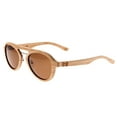 thumbnail image 2 of Earth Wood ESG023BN Cruz Unisex Sunglasses with Polarized Lenses, Bamboo & Brown, 2 of 6