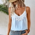 thumbnail image 2 of Posijego Women's Lace Tank Tops V Neck Camisoles Sleeveless Dressy Casual Summer Loose Tanks for Women, 2 of 9