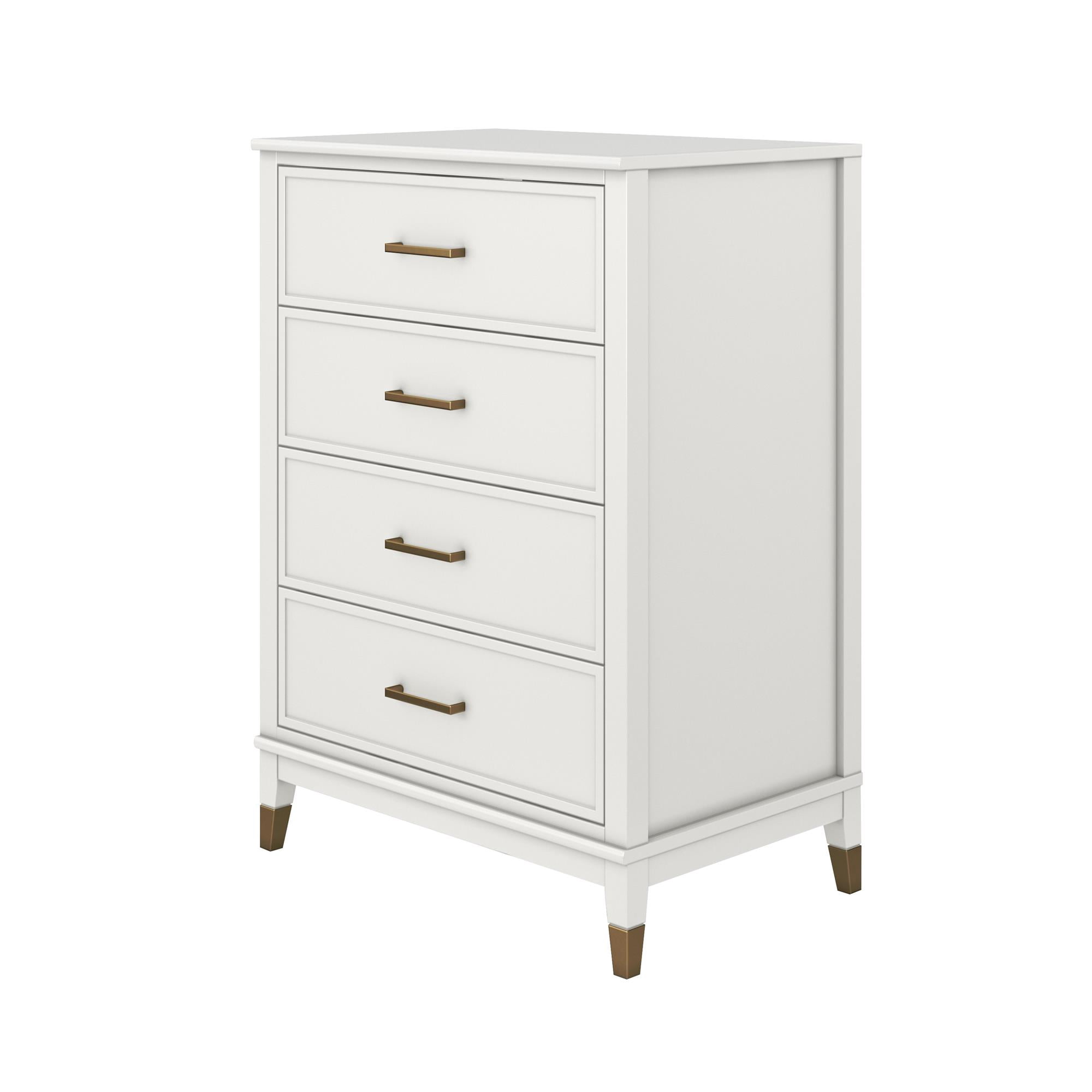 CosmoLiving by Cosmopolitan Westerleigh 4-Drawer Dresser, White