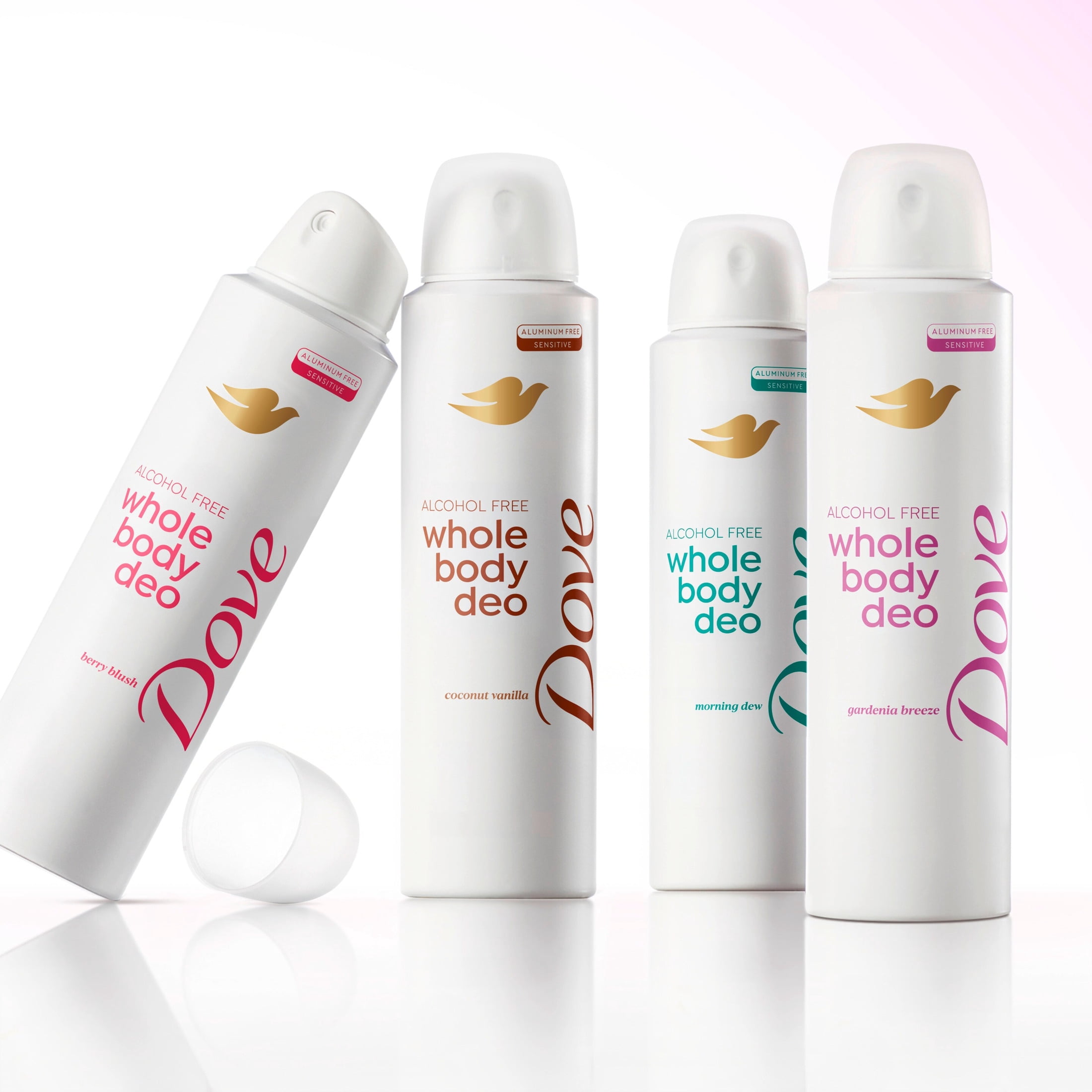 Dove Whole Body Deo Alcohol Free Deodorant Spray For Women Gardenia Breeze ,4 oz