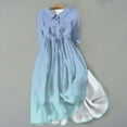 thumbnail image 1 of WILLBEST Robes pour Femmes Chemise Décontractée Ample à Manches Longues Imprimée avec Robe à Nouer 2, 1 of 3