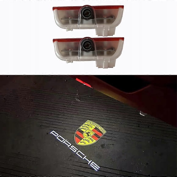 Compatible Porsche Cayman Boxster Cayenne Macan 991 718 Led Logo Projector Hd