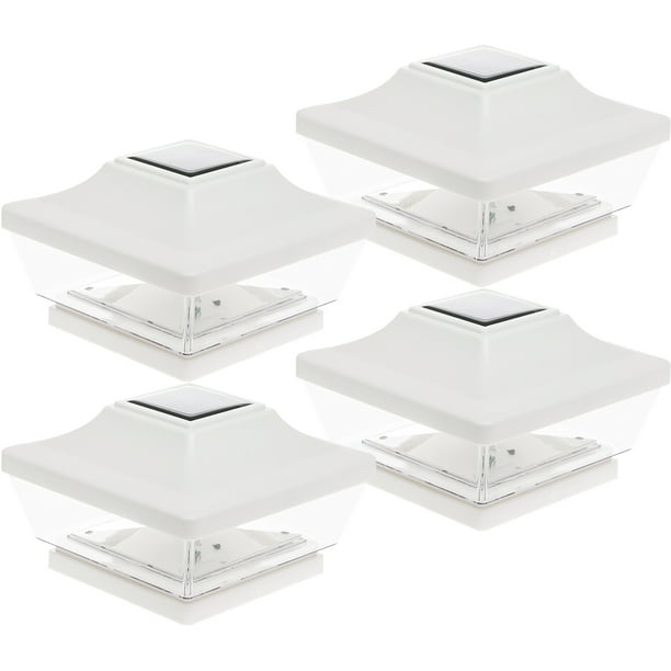 GREENLIGHTING 5x5 Solar Post Cap LED Light w/ 6 Inch Post Adapter (4