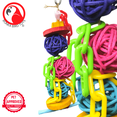 thumbnail image 2 of Bonka Bird Toys 2602 Tiny Vine Stack Tug Pull Chew Forage Cage Toy, 2 of 7