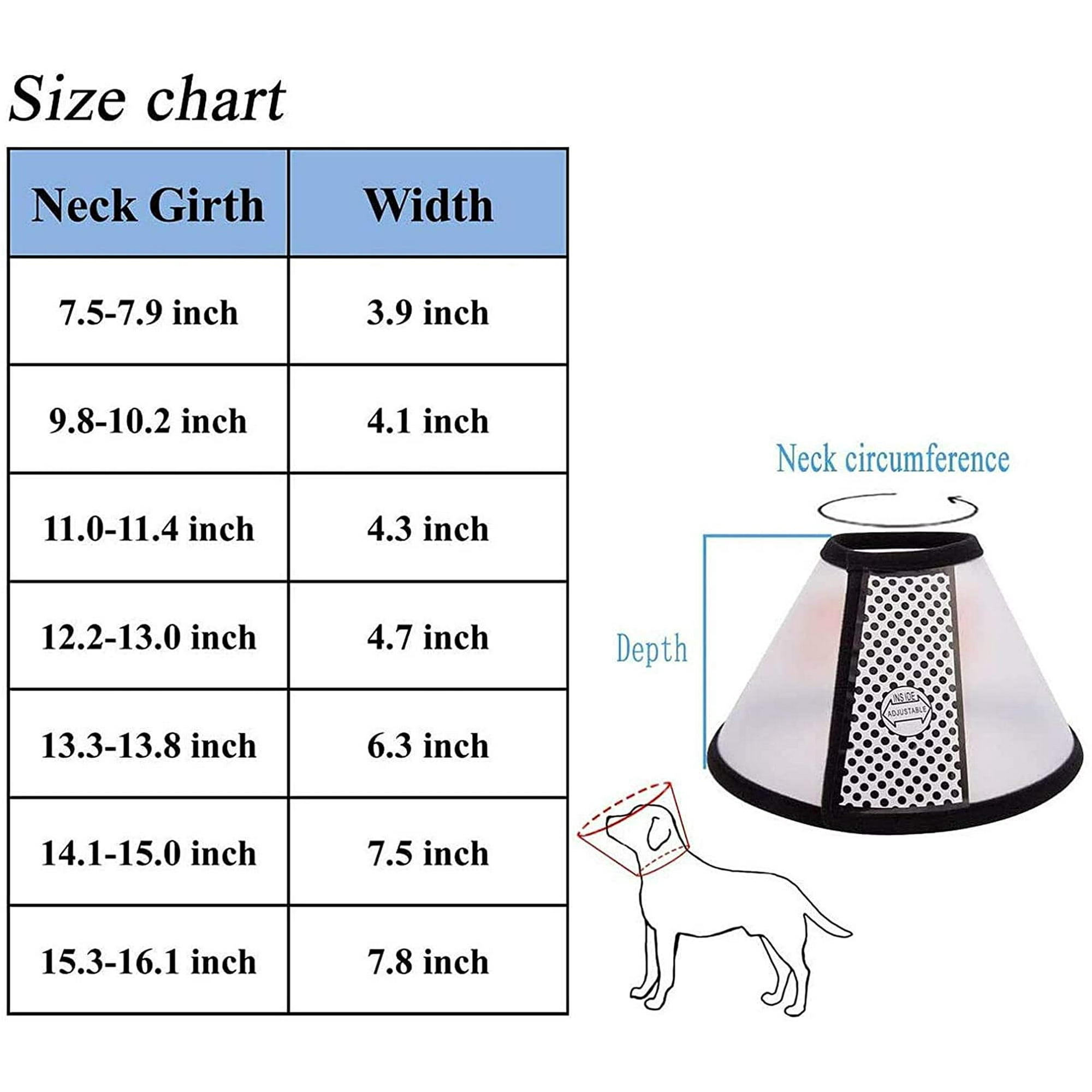 Dog Cat Collar Protection Cone Pet Wound Healing Head Animal Pet