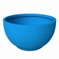 thumbnail image 6 of LeisureMod Grove Mid-Century Modern Fiberstone and Clay Planter - Round Plant Pot with Drainage Holes for Indoor and Outdoor Home (Blue, 8" Height), 6 of 9