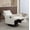 White, variant on Manual Reclining Chair Lovely Swivel Glider Rocker Chair for Living Room Bedroom Studio, Manual Recliner Armchair 360° Swivel Boucle Upholstered Nursery Armchair