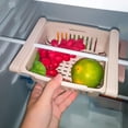 thumbnail image 3 of Caja de almacenamiento para nevera de 4 piezas, organizador de cajones retráctil para nevera, cocina, ahorro de espacio, verduras, frutas, 3 of 5