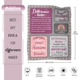 thumbnail image 2 of LHSHID Difference Maker Gifts for Women Thank You Appreciation Gifts for Women Retirement Farewell Gifts for Coworkers Employee Friends Positive Affirmations Office Gifts for Women Throw Blanket, 2 of 7