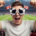 thumbnail image 4 of 2026 Football Match Glasses US Canadian Flag Cheering Prop UV400 Sunglasses, 4 of 8