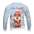 thumbnail image 2 of Hello Winter Pomeranian Smiling in Red Scarf Hat Welcome Christmas All Over Print 3D Sweatshirt Unisex Merch Pom Dog Lover Gifts - 00017, 2 of 6